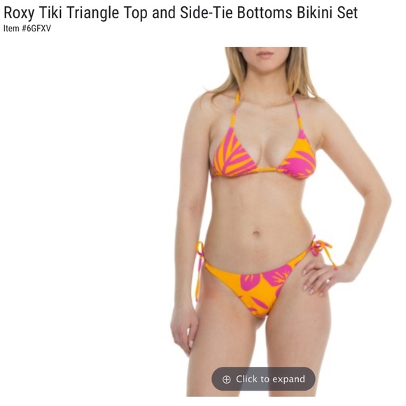 XL Roxy String Bikini - Picture 1 of 3